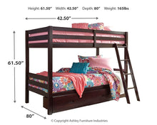 Load image into Gallery viewer, Ashley Express - Halanton Twin over Twin Bunk Bed with 1 Large Storage Drawer
