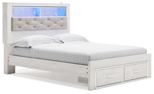 Load image into Gallery viewer, Altyra Queen Upholstered Bookcase Bed with Storage
