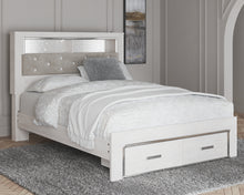 Load image into Gallery viewer, Altyra Queen Upholstered Bookcase Bed with Storage
