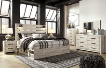 Load image into Gallery viewer, Cambeck King Panel Bed with 4 Storage Drawers with Mirrored Dresser, Chest and Nightstand
