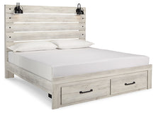 Load image into Gallery viewer, Cambeck  Panel Bed With Mirrored Dresser And 2 Nightstands
