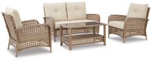 Load image into Gallery viewer, Ashley Express - Braylee Outdoor Loveseat and 2 Chairs with Coffee Table
