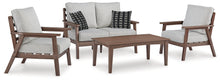 Load image into Gallery viewer, Ashley Express - Emmeline Outdoor Loveseat and 2 Chairs with Coffee Table
