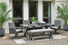 Load image into Gallery viewer, Elite Park Outdoor Dining Table and 4 Chairs and Bench
