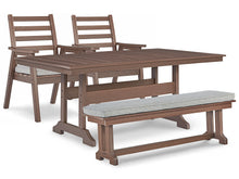Load image into Gallery viewer, Emmeline Outdoor Dining Table and 2 Chairs and Bench
