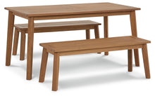 Load image into Gallery viewer, Ashley Express - Janiyah Outdoor Dining Table and 2 Benches
