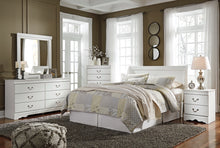 Load image into Gallery viewer, Anarasia Queen Sleigh Headboard with Mirrored Dresser, Chest and Nightstand
