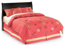 Load image into Gallery viewer, Huey Vineyard Full Sleigh Headboard with Mirrored Dresser and 2 Nightstands
