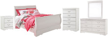 Load image into Gallery viewer, Anarasia Full Sleigh Bed with Mirrored Dresser, Chest and Nightstand
