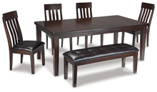 Load image into Gallery viewer, Haddigan Dining Table and 4 Chairs and Bench
