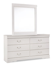 Load image into Gallery viewer, Anarasia Queen Sleigh Headboard with Mirrored Dresser
