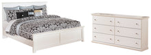Load image into Gallery viewer, Bostwick Shoals Full Panel Bed with Mirrored Dresser, Chest and 2 Nightstands
