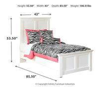 Load image into Gallery viewer, Bostwick Shoals Twin Panel Bed with Dresser
