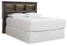 Load image into Gallery viewer, Drystan Queen/Full Bookcase Headboard with Mirrored Dresser, Chest and 2 Nightstands
