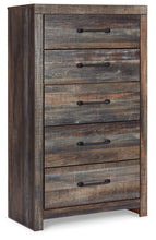 Load image into Gallery viewer, Drystan Queen/Full Bookcase Headboard with Mirrored Dresser, Chest and 2 Nightstands

