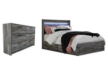 Load image into Gallery viewer, Baystorm Queen Panel Bed with 4 Storage Drawers with Dresser
