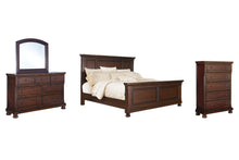 Load image into Gallery viewer, Porter Queen Panel Bed with Mirrored Dresser and Chest
