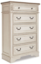 Load image into Gallery viewer, Realyn Queen Sleigh Bed with Mirrored Dresser, Chest and Nightstand
