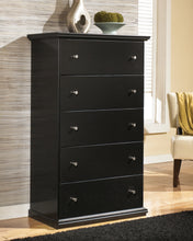 Load image into Gallery viewer, Maribel Twin Panel Headboard with Mirrored Dresser, Chest and 2 Nightstands
