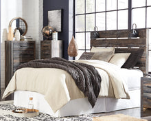 Load image into Gallery viewer, Drystan Queen Panel Headboard with Mirrored Dresser
