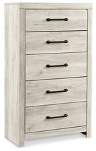 Load image into Gallery viewer, Cambeck King Panel Bed with 2 Storage Drawers with Mirrored Dresser and Chest
