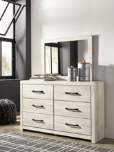 Load image into Gallery viewer, Cambeck King Panel Bed with 2 Storage Drawers with Mirrored Dresser and Chest
