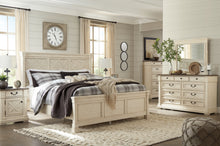 Load image into Gallery viewer, Bolanburg California King Panel Bed with Mirrored Dresser and 2 Nightstands

