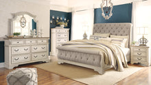 Load image into Gallery viewer, Realyn King Sleigh Bed with Mirrored Dresser, Chest and Nightstand

