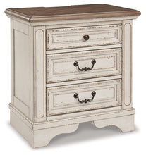 Load image into Gallery viewer, Realyn Queen Upholstered Panel Bed with Mirrored Dresser and 2 Nightstands
