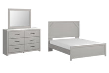 Load image into Gallery viewer, Cottonburg Queen Panel Bed with Mirrored Dresser
