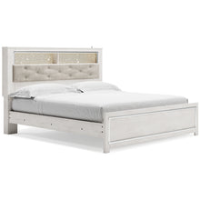Load image into Gallery viewer, Altyra King Panel Bookcase Bed with Mirrored Dresser
