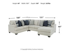 Load image into Gallery viewer, Lowder 4-Piece Sectional with Ottoman

