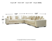Load image into Gallery viewer, Lindyn 5-Piece Sectional with Ottoman
