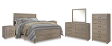 Load image into Gallery viewer, Culverbach Queen Panel Bed with Mirrored Dresser, Chest and 2 Nightstands
