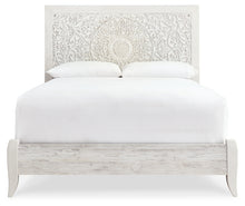 Load image into Gallery viewer, Paxberry Queen Panel Bed with Mirrored Dresser and Chest
