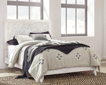 Load image into Gallery viewer, Paxberry Queen Panel Bed with Mirrored Dresser and Chest
