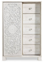 Load image into Gallery viewer, Paxberry King Panel Bed with Mirrored Dresser, Chest and 2 Nightstands
