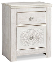 Load image into Gallery viewer, Paxberry King Panel Bed with Mirrored Dresser, Chest and 2 Nightstands
