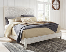 Load image into Gallery viewer, Paxberry King Panel Bed with Mirrored Dresser, Chest and 2 Nightstands
