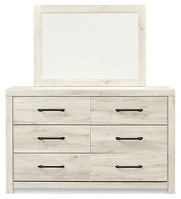 Load image into Gallery viewer, Cambeck Queen Panel Bed with 2 Storage Drawers with Mirrored Dresser and Nightstand

