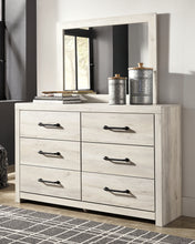 Load image into Gallery viewer, Cambeck Queen Panel Bed with 2 Storage Drawers with Mirrored Dresser and Nightstand
