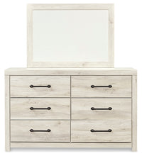 Load image into Gallery viewer, Cambeck Queen Upholstered Panel Bed with Mirrored Dresser and 2 Nightstands
