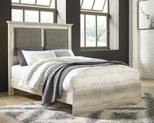 Load image into Gallery viewer, Cambeck Queen Upholstered Panel Bed with Mirrored Dresser and 2 Nightstands
