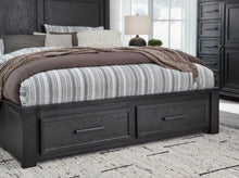 Load image into Gallery viewer, Foyland Queen Panel Storage Bed with Mirrored Dresser and 2 Nightstands

