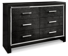 Load image into Gallery viewer, Kaydell Queen Upholstered Panel Headboard with Dresser
