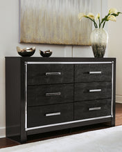 Load image into Gallery viewer, Kaydell Queen Upholstered Panel Headboard with Dresser
