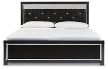Load image into Gallery viewer, Kaydell King Upholstered Panel Bed with Mirrored Dresser, Chest and Nightstand
