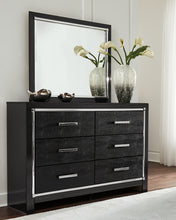 Load image into Gallery viewer, Kaydell King Upholstered Panel Platform Bed with Mirrored Dresser, Chest and Nightstand
