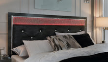 Load image into Gallery viewer, Kaydell King Upholstered Panel Platform Bed with Mirrored Dresser, Chest and Nightstand
