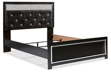 Load image into Gallery viewer, Kaydell Queen Upholstered Panel Bed with Mirrored Dresser and 2 Nightstands

